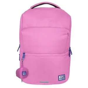 OXFORD B-READY MOCHILA 28L - TAMAñO 42X30X15CM - BOLSILLO ACOLCHADO - ASA SUPERIOR - FUNDA PARA LLUVIA - POLIESTER RECICLADO RPET - COLOR ROSA