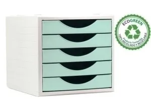 MODULO 5 CAJONES ARCHIVO 2000 ARCHIVOTEC VERDE PASTEL