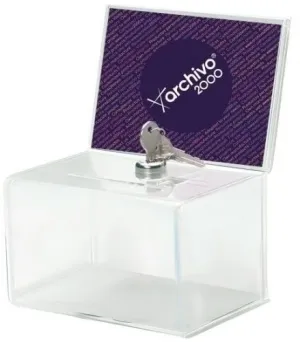BUZON DE SUGERENCIAS CON LLAVE Y PORTAFOLLETO