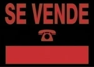 CARTEL ANUNCIO PVC 70X50 SE VENDE