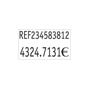 ETIQUETAS DE PRECIOS PRYSE ADH.REMOVIBLE 26X16 MM BLANCO ROLLO 1.000 UDS.