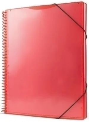 CARPETA FUNDAS (TARIFARIO) PRYSE PP PERSONALIZABLE A4 20 F. ROJO