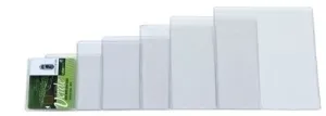 FUNDA PORTACARNET IBERPLAS PVC 150µ REBAJE PL.NJ.70Q 105X155MM PAQUETE DE 50