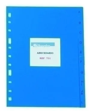 INDICE IBERPLAS PVC ALFABETICO 4º 20 PESTAÑAS 11 TALADROS
