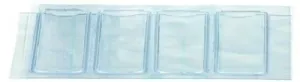 FUNDA ADHESIVA IBERPLAS PVC 300µ TIRA DE 4 TARJETEROS PARA LOMO 40X80MM PAQUETE DE 40