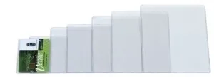 FUNDA PORTACARNET IBERPLAS PVC 150µ REBAJE PL.NJ.40Q 75X110MM PAQUETE DE 50