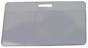 FUNDA DISTINTIVO IBERPLAS TRANSPARENTE APAISADA S/PINZA 53X100MM PAQUETE DE 50