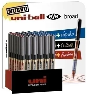 ROLLER T.LIQ. UNI-BALL EYE BROAD 1,0MM (UB-150-10E) EXPOSITOR DE 36