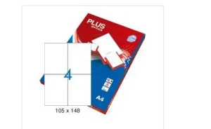 ETIQUETAS PLUS A4 105X148 10 HOJAS 40 ETIQUETAS 035847
