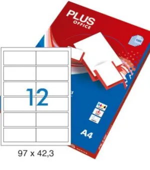 ETIQUETAS PLUS A4 105X48 10 HOJAS 120 ETIQUETAS 035850