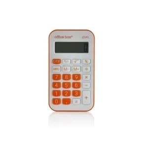CALCULADORA DE BOLSILLO OFFICE BOX 8 DIGITOS NARANJA