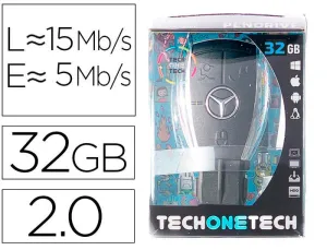 TECHONETECH LLAVE MERCEDES MEMORIA USB 2.0 32GB (PENDRIVE)