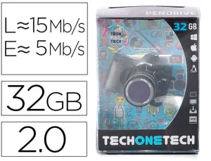 TECHONETECH CAMARA FOTOGRAFICA THE ONE MEMORIA USB 2.0 32GB (PENDRIVE)