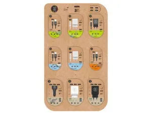 TECHONETECH EXPOSITOR DE 27 CABLES Y CARGADORES PARA SMARTPHONE - UNIDADES SURTIDAS