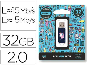 TECHONETECH UNICORNIO DREAM MEMORIA USB 2.0 32GB (PENDRIVE)
