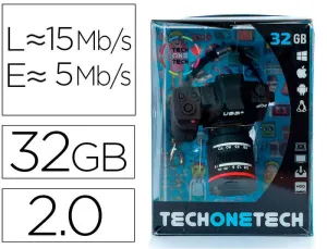TECHONETECH CAMARA FOTOS MEMORIA USB 2.0 32GB (PENDRIVE)