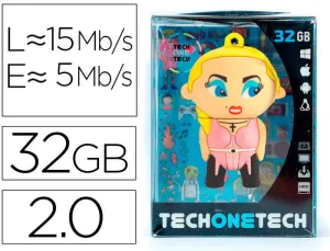 MEMORIA USB TECH ON TECH MADONA 32 GB