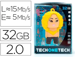 MEMORIA USB TECH ON TECH SHASHA KIRA 32 GB