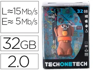 TECHONETECH DUBBY DU EL PERRO MEMORIA USB 2.0 32GB (PENDRIVE)