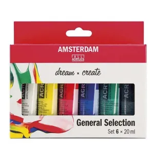 PINTURA ACRILICA TALENS 20ML /6 COL.