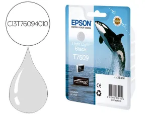 EPSON T7609 NEGRO LIGHT LIGHT CARTUCHO DE TINTA ORIGINAL - C13T76094010