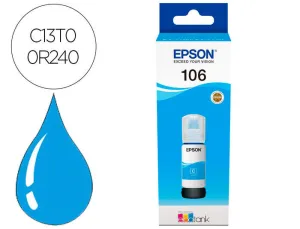 EPSON 106 CYAN BOTELLA DE TINTA ORIGINAL - C13T00R240