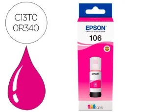 EPSON 106 MAGENTA BOTELLA DE TINTA ORIGINAL - C13T00R340