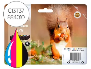 EPSON 378 PACK DE 6 CARTUCHOS DE TINTA ORIGINALES - C13T37884010