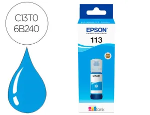EPSON 113 CYAN BOTELLA DE TINTA PIGMENTADA ORIGINAL - C13T06B240