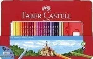 LAPICES DE COLORES FABER-CASTELL ESTUCHE DE METAL DE 48
