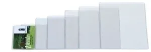 FUNDA PORTACARNET IBERPLAS PVC 150µ REBAJE PL.NJ.80Q 120X170MM PAQUETE DE 50