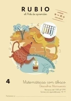 CUADERNO RUBIO A4 MATEMATICAS CON ABACO 4