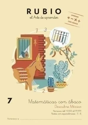 CUADERNO RUBIO A4 MATEMATICAS CON ABACO 7