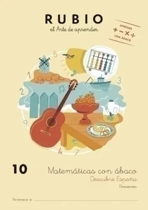 CUADERNO RUBIO A4 MATEMATICAS CON ABACO 10