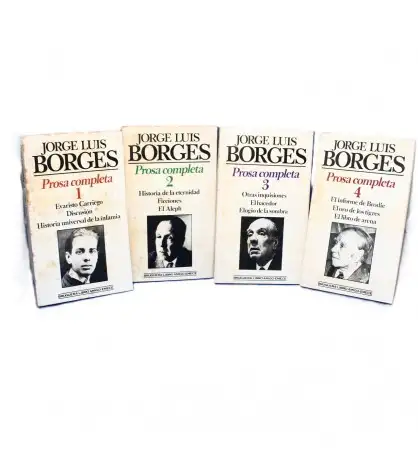 Prosa completa de Borges (Colección en 4 volúmenes)