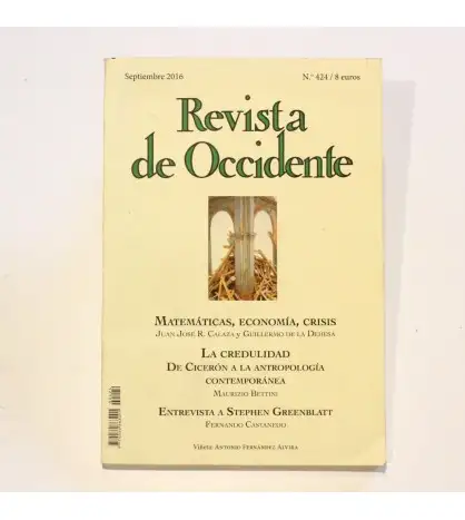Revista de Occidente n.º 424. Septiembre 2016
