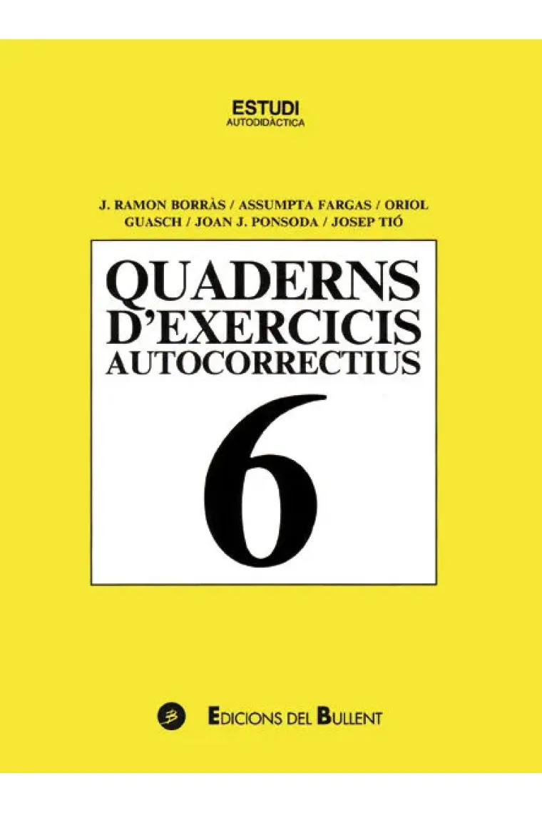 Quadern d'exercicis autocorrectius 6 (Catalán)