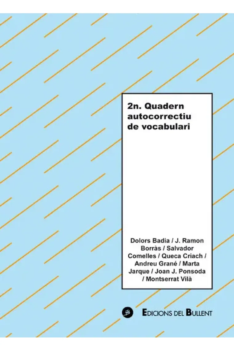 2n Quadern autocorrectiu de vocabulari (Catalán)