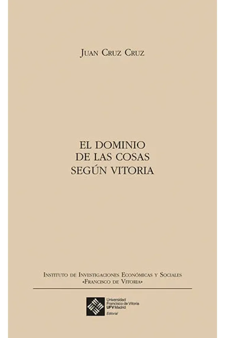 El dominio de las cosas según Vitoria