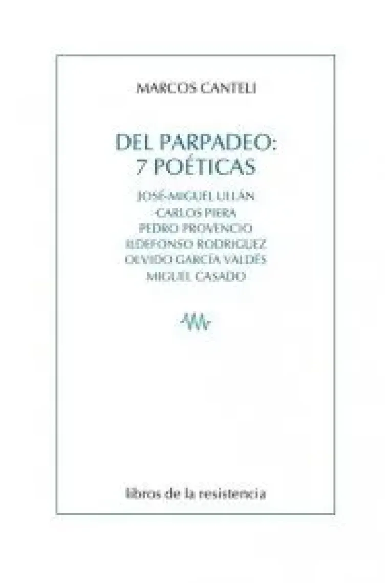 Del parpadeo: 7 poéticas