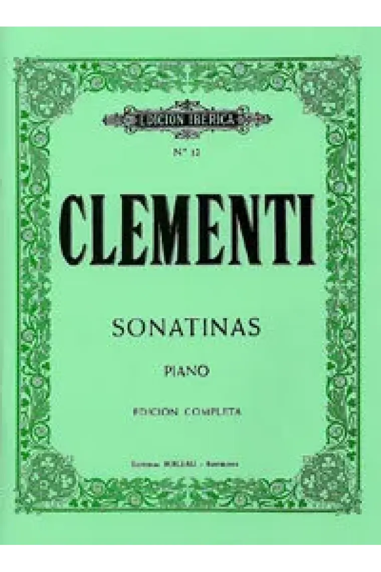 12 Sonatinas para piano, Op.36,37 y 38