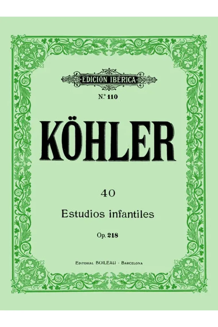40 Estudios infantiles Op.218 (Portugués)