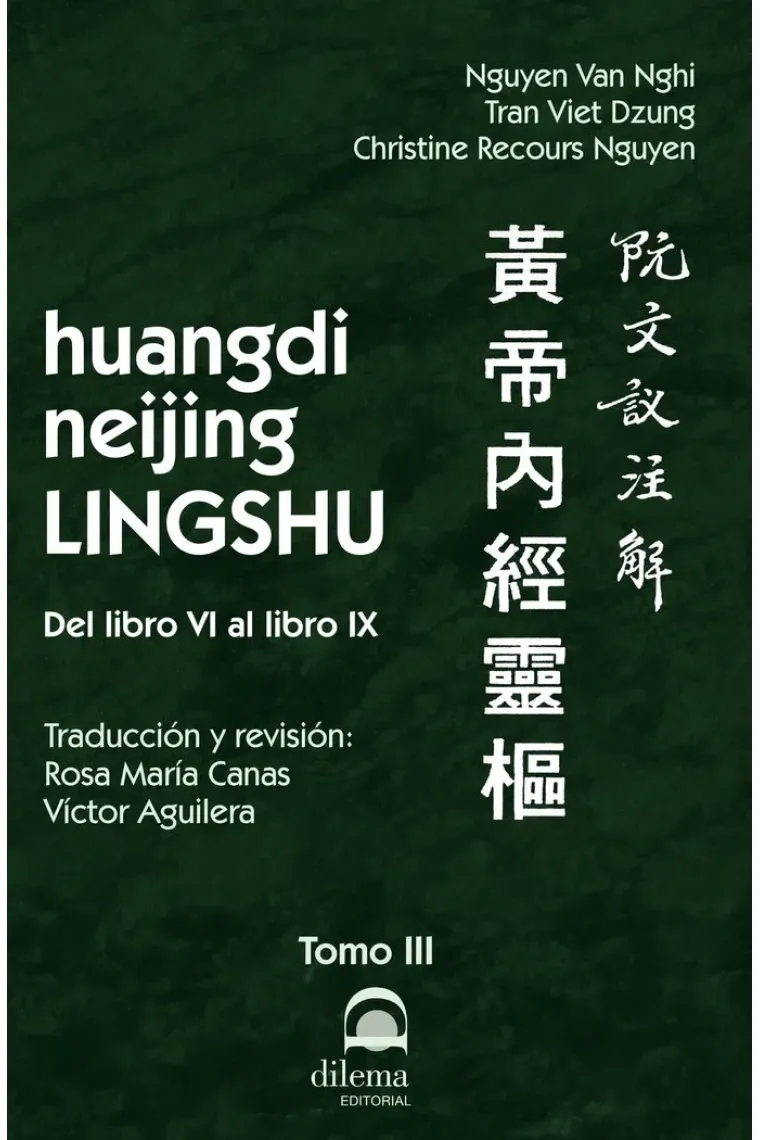 Huangdi neijing LINGSHU Tomo III