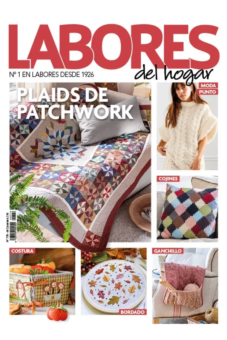 REVISTA LABORES #778 PLAIDS DE PATCHWORK