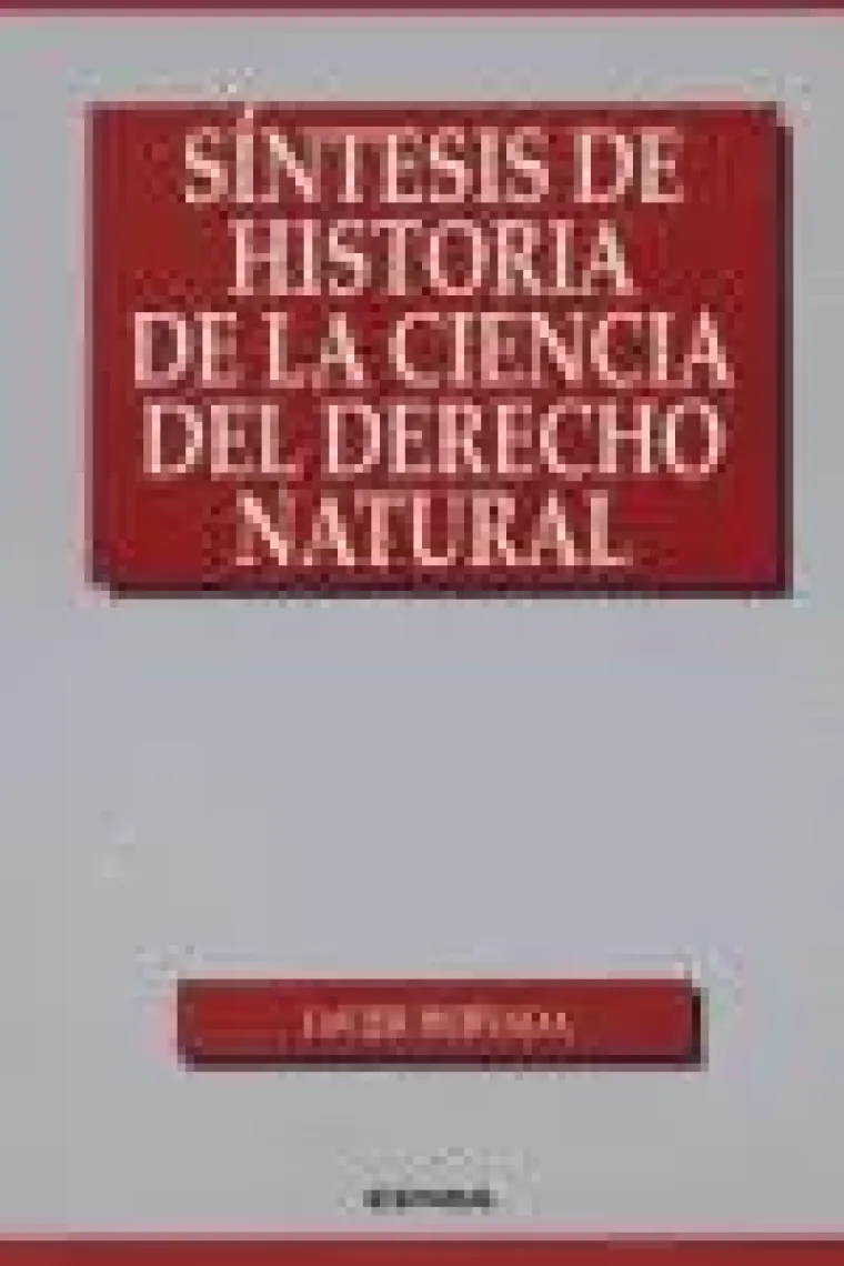Síntesis de la historia del derecho natural