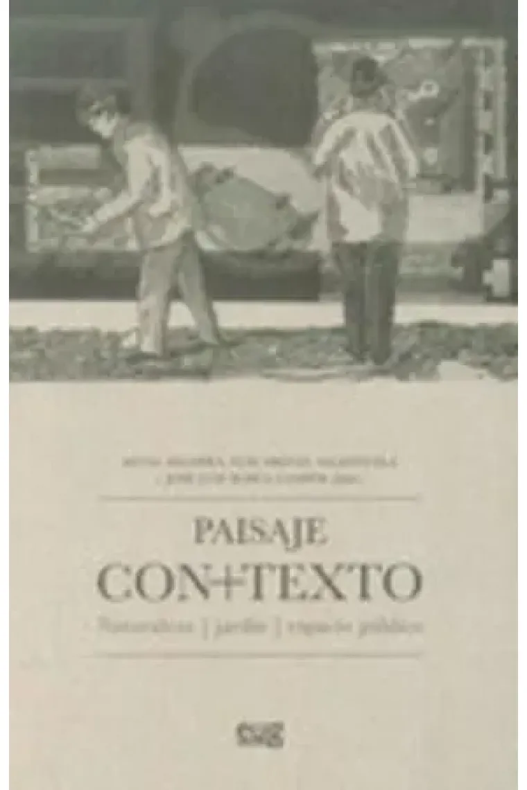 Paisaje con texto. Naturaleza. Jardín. Espacio público