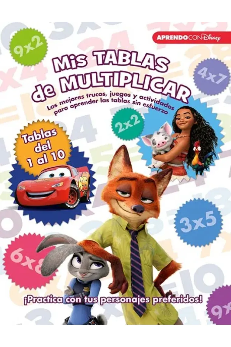 Mis tablas de multiplicar con los personajes Disney