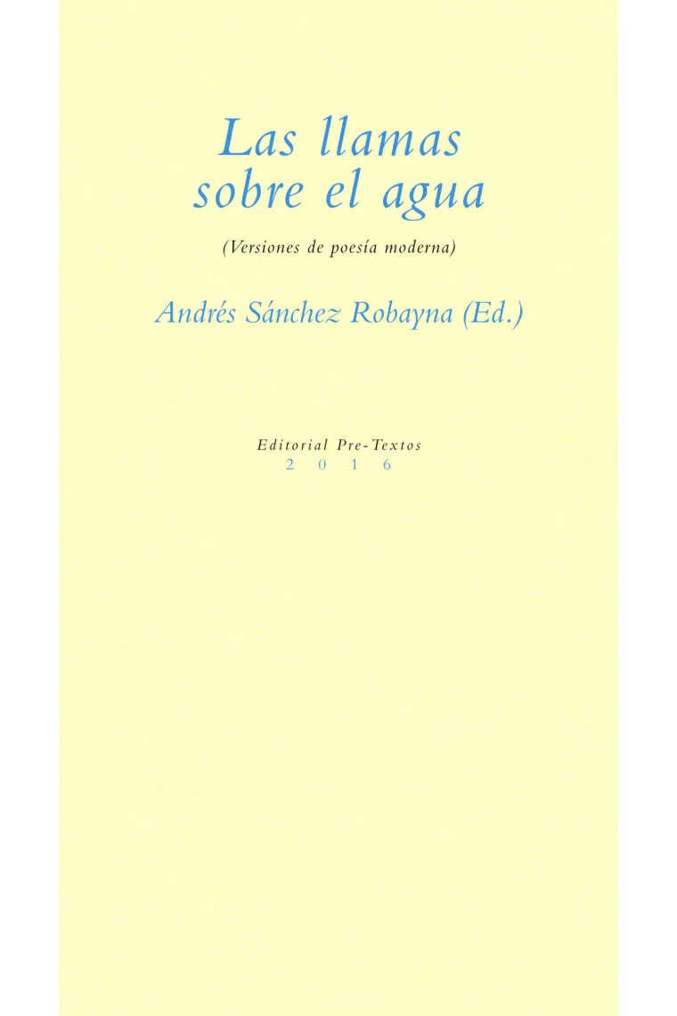 Las llamas sobre el agua