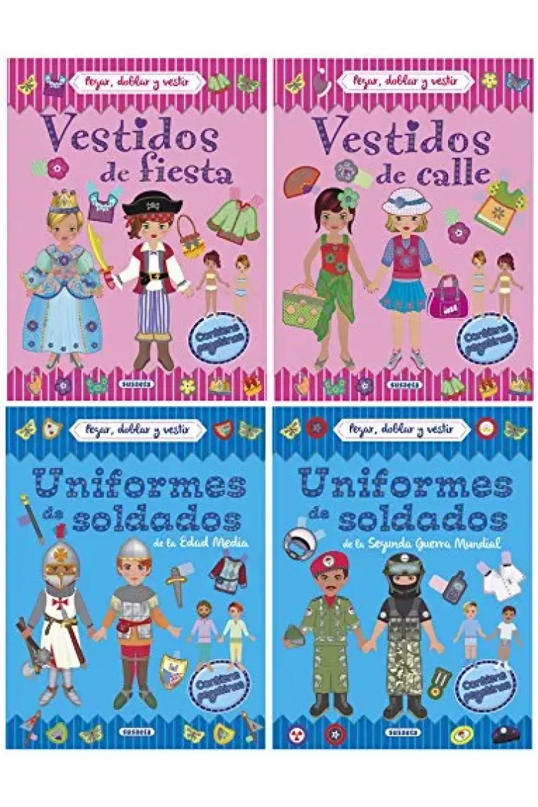 Pegar, doblar y vestir (4 títulos)