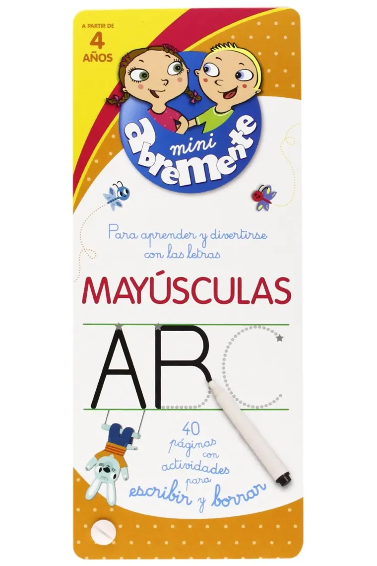 Mayúsculas. 40 Páginas Con Actividades Para Escribir Y Borrar